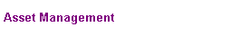 Text Box: Asset Management